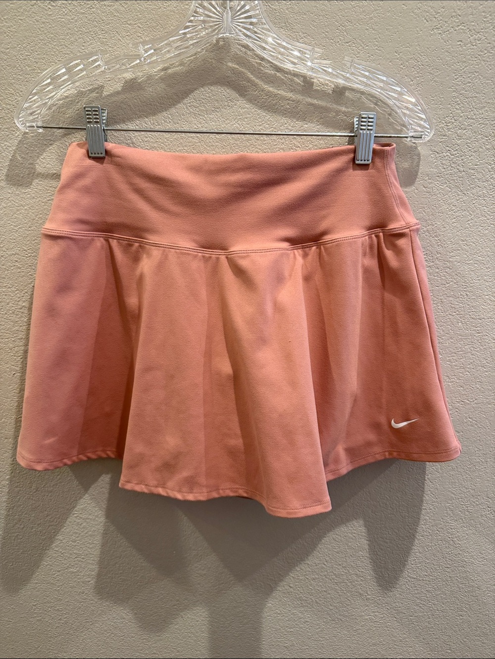 Nike Women's ONE dri-fit  Pink Athletic Skirt skort with shorts large